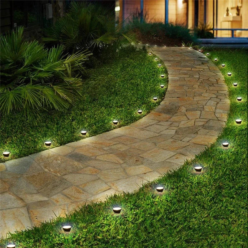 10-in-1 RGB Solar Garden Spotlights - IP65 Waterproof Outdoor Lights