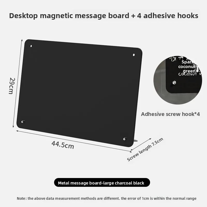 Desktop Magnetic Whiteboard & Blackboard for Cafe & Office Display