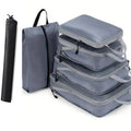 6PCS Travel Compression Packing Cube Set with Shoe Bag | Luggage Organizer