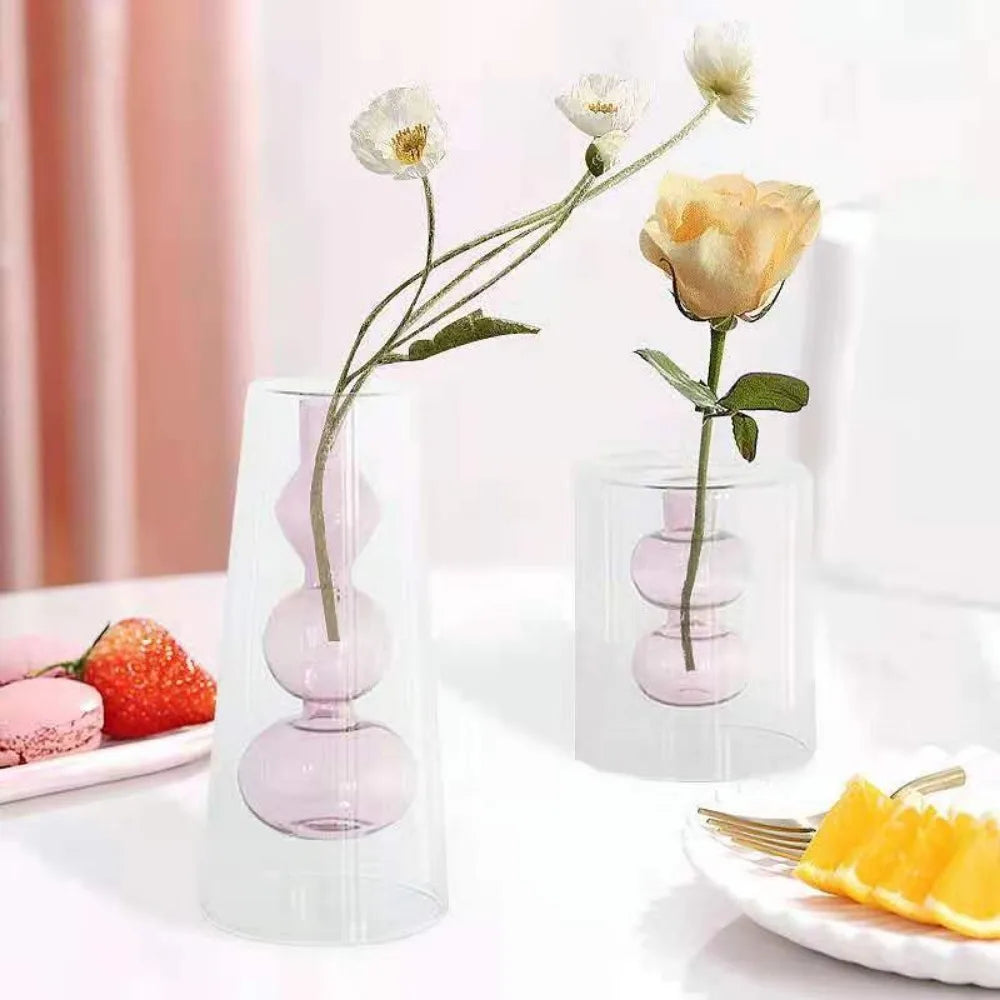 Creative Glass Vases, Hydroponic Planters & Decorative Bottles for Home & Wedding