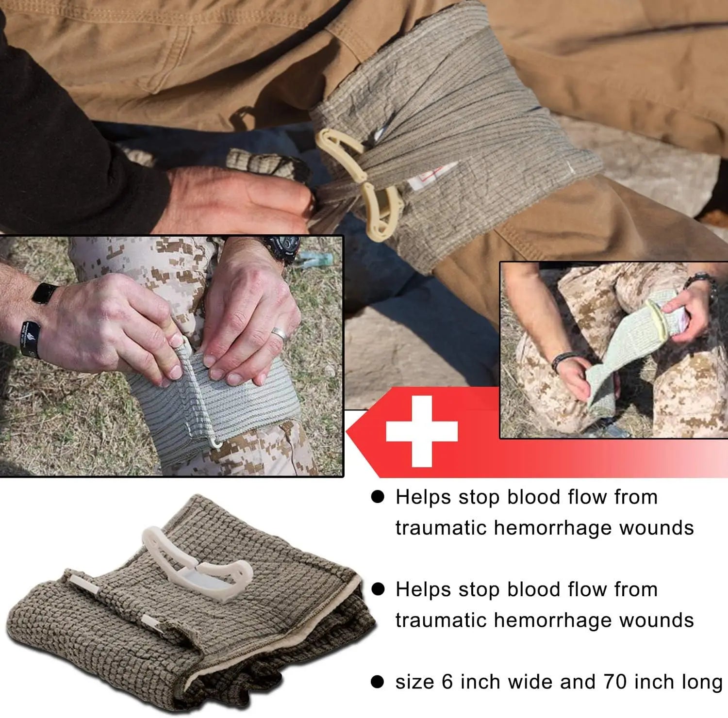 IFAK First Aid Kit 70 Pcs with Tourniquet & Survival Backpack - Emergency Medical Gear