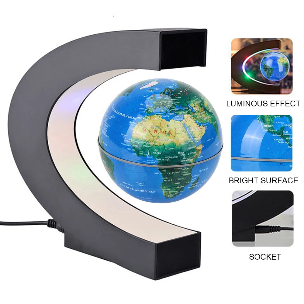 Magnetic Levitation Globe LED World Map | Unique Home Decor Gift