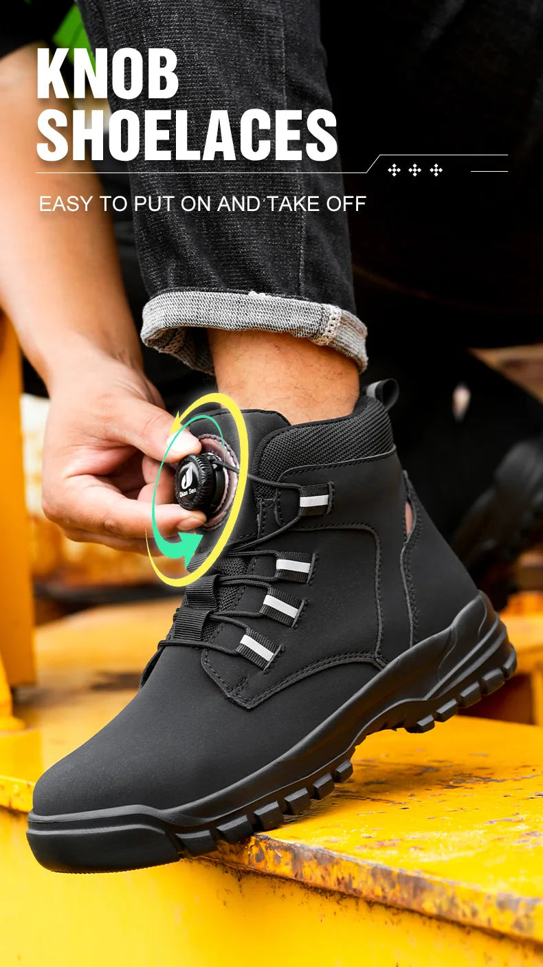 Waterproof Steel Toe Industrial Work Boots - Ultimate Protection