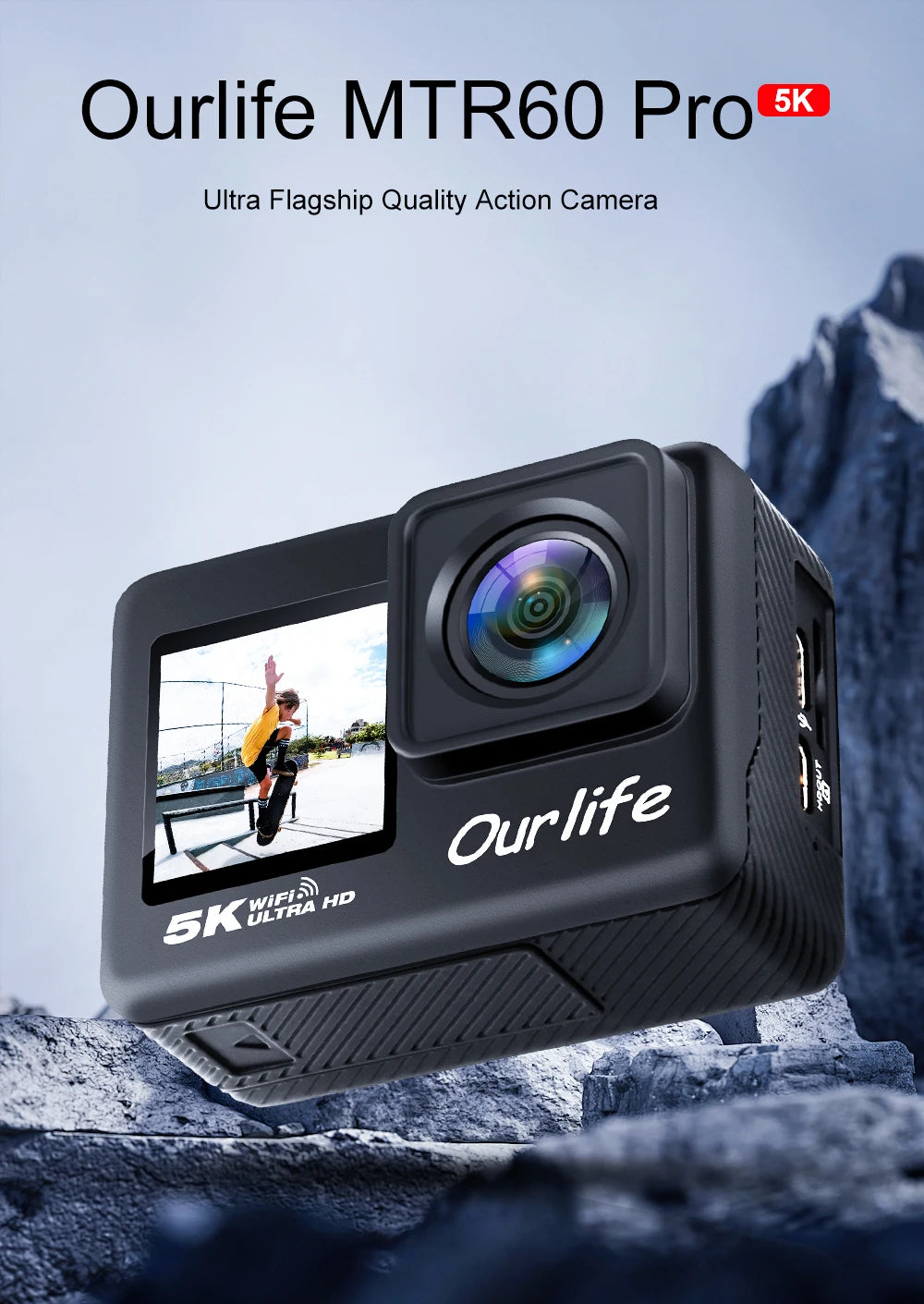 Ourlife 4K Action Camera - Waterproof, WiFi, Touch LCD | Capture Your Adventures