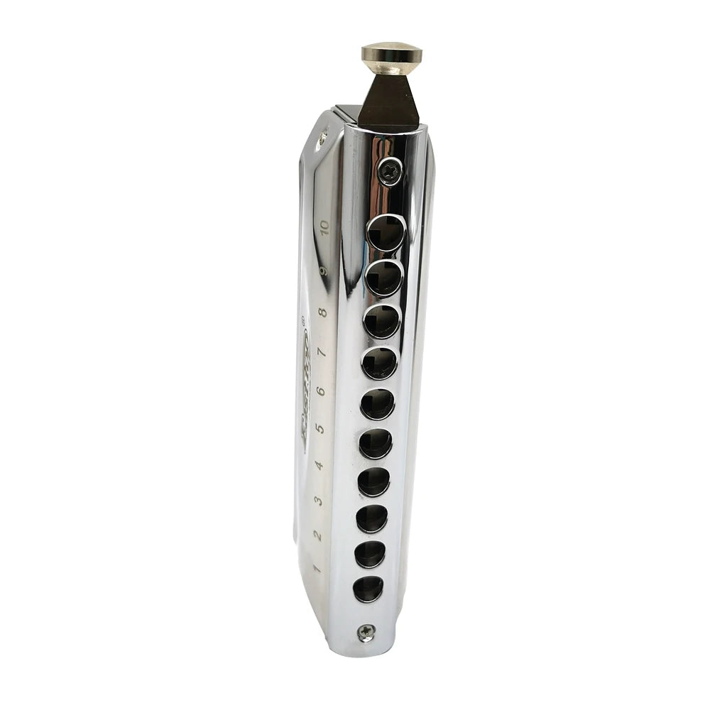 Professional Chromatic Harmonica C Key - 10 Holes, 40 Tones for All Ages