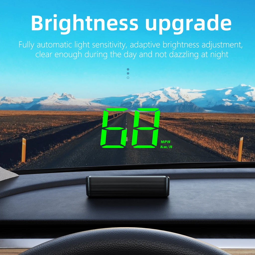 M2 HD Car HUD Windshield Projector | GPS Speedometer Display