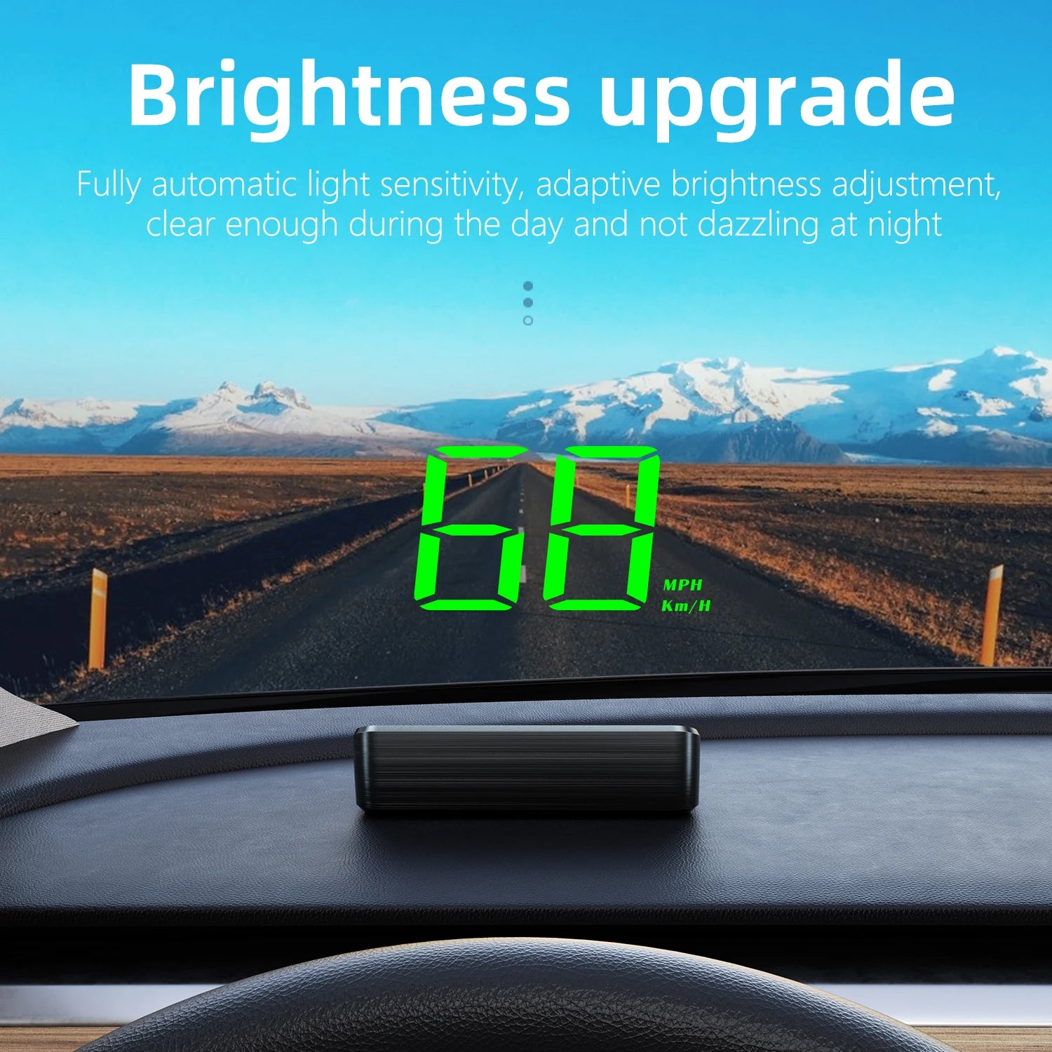 M2 HD Car HUD Windshield Projector | GPS Speedometer Display