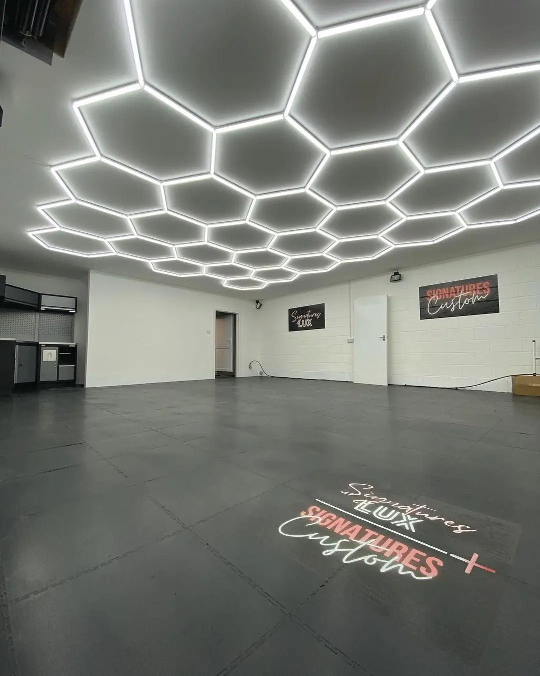 Garage Hexagon LED Light 50000H 6500K Ultra Bright