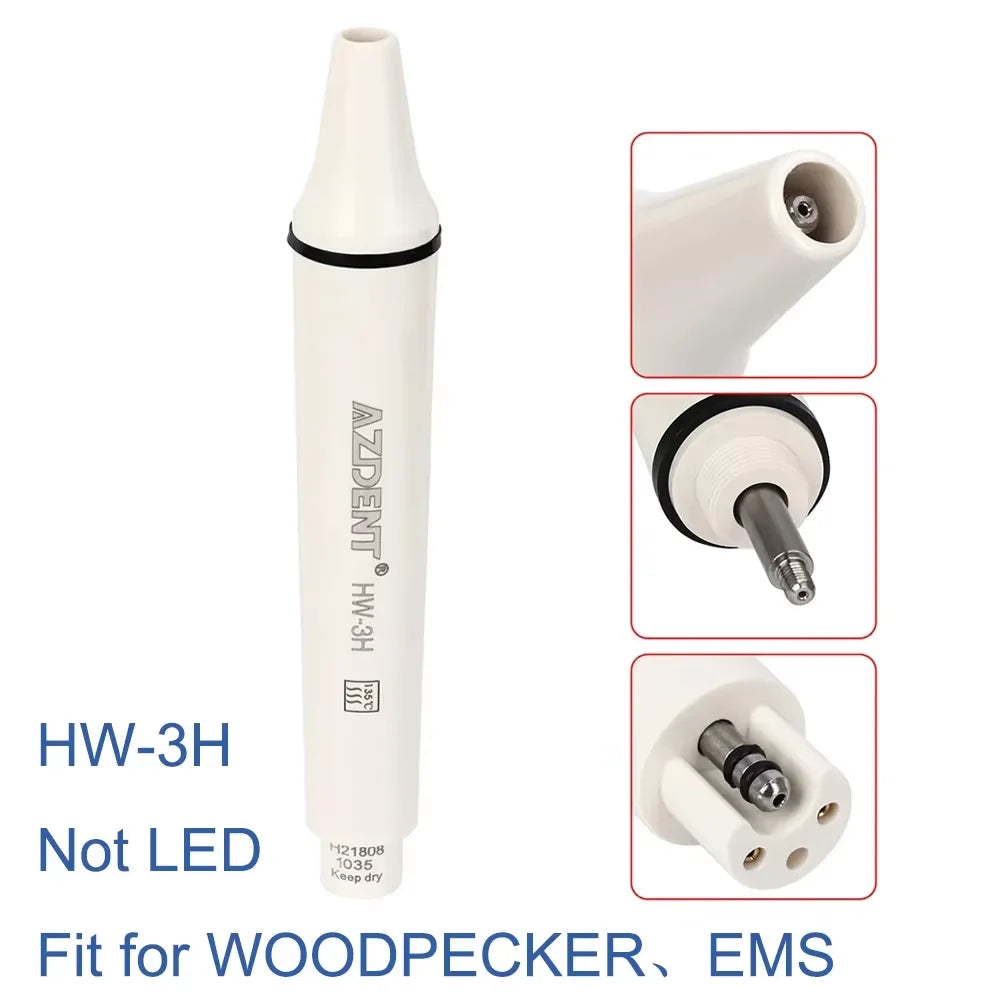 AZDENT Dental Ultrasonic Piezo Scaler Handpiece – 135° Sterilizable, Compatible with SATELEC, DTE, WOODPECKER, EMS, VRN