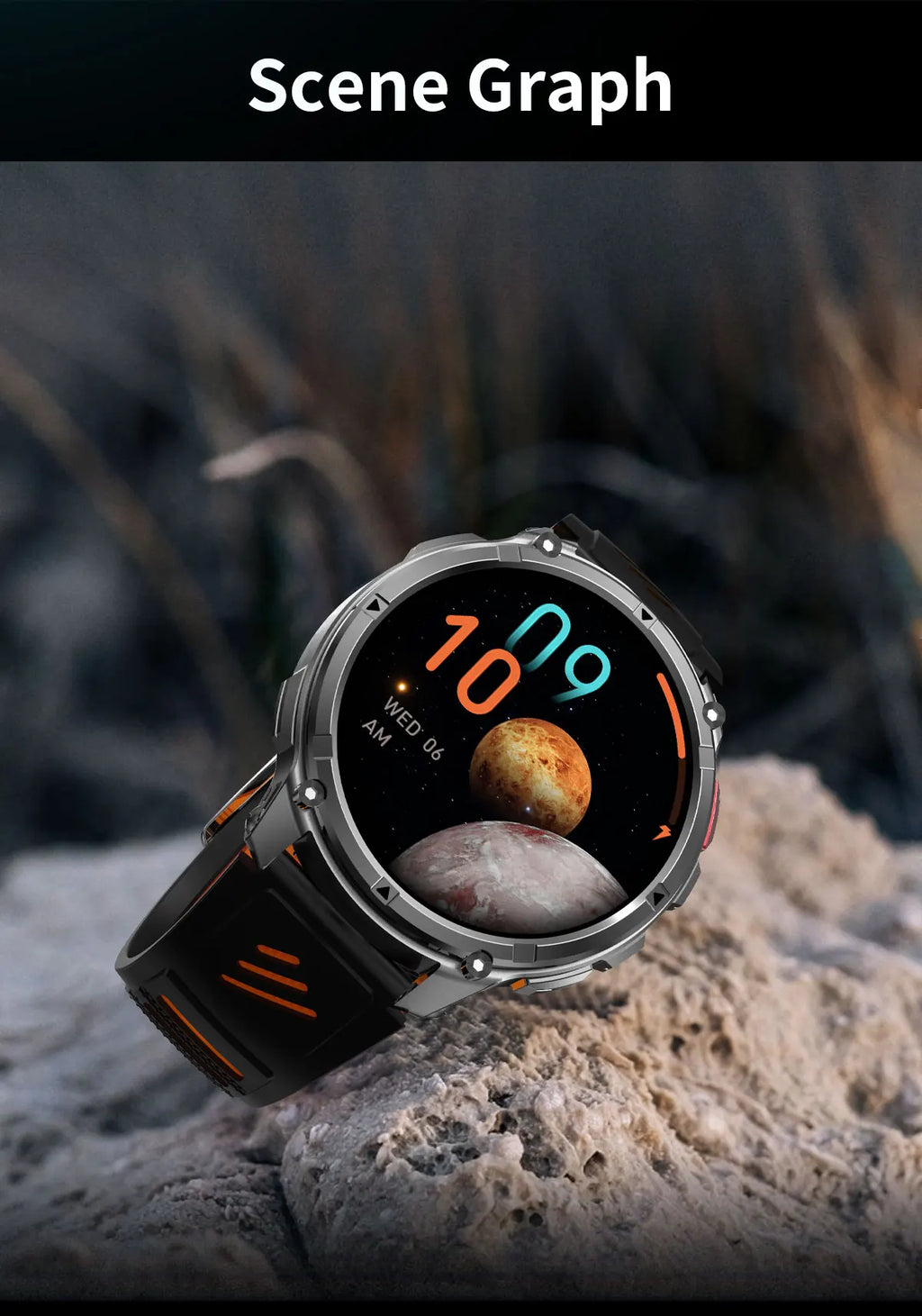 T-Rex3 Pro Smartwatch: GPS, 5ATM Waterproof, Military-Grade Sports & Outdoor Tracker
