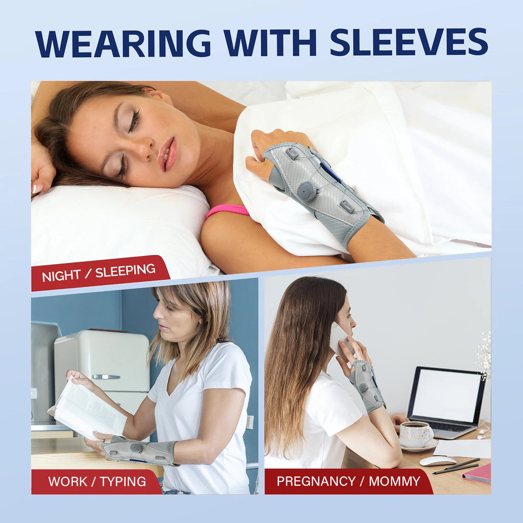 Carpal Tunnel Wrist Brace | Adjustable Support for Pain Relief | Tendonitis & Arthritis Splint