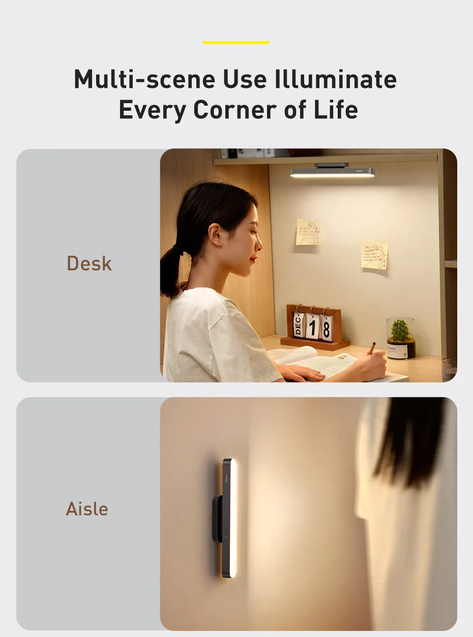 Baseus Magnetic Monitor Light Bar - Eye Protection Desk Lamp for PC