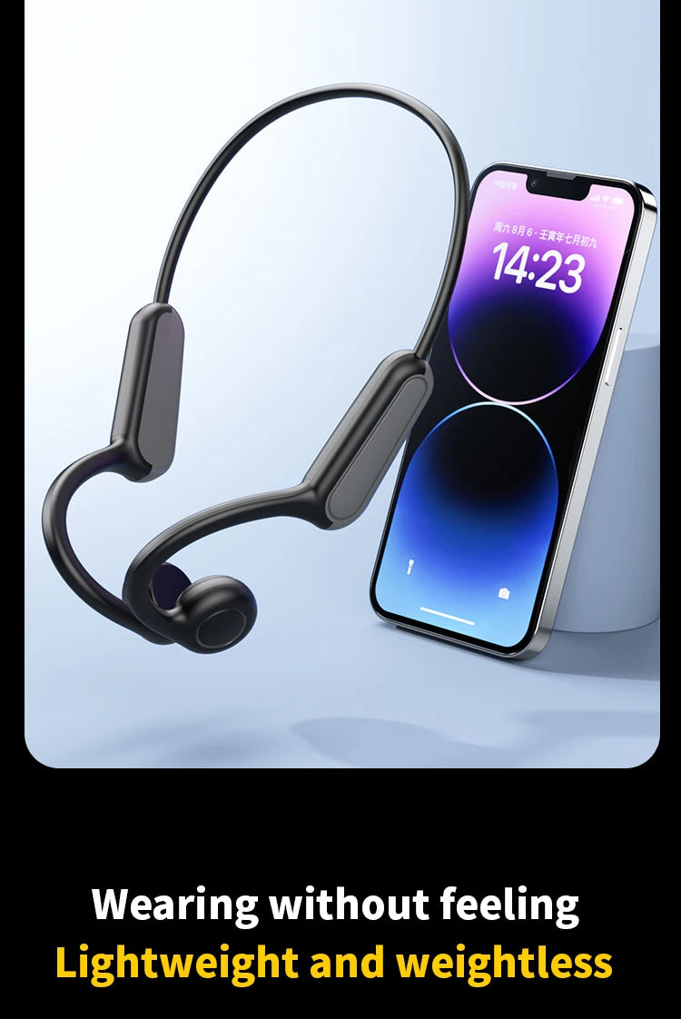 B8 True Bone Conduction Earphones | Bluetooth 5.3 Sports Wireless IPX5