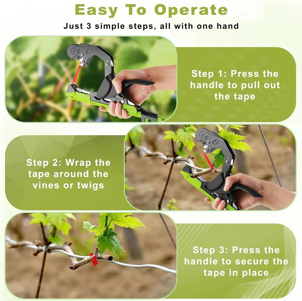 Tomato Binding Machine for Garden | Seedling Vine Vegetable Tapener Tool