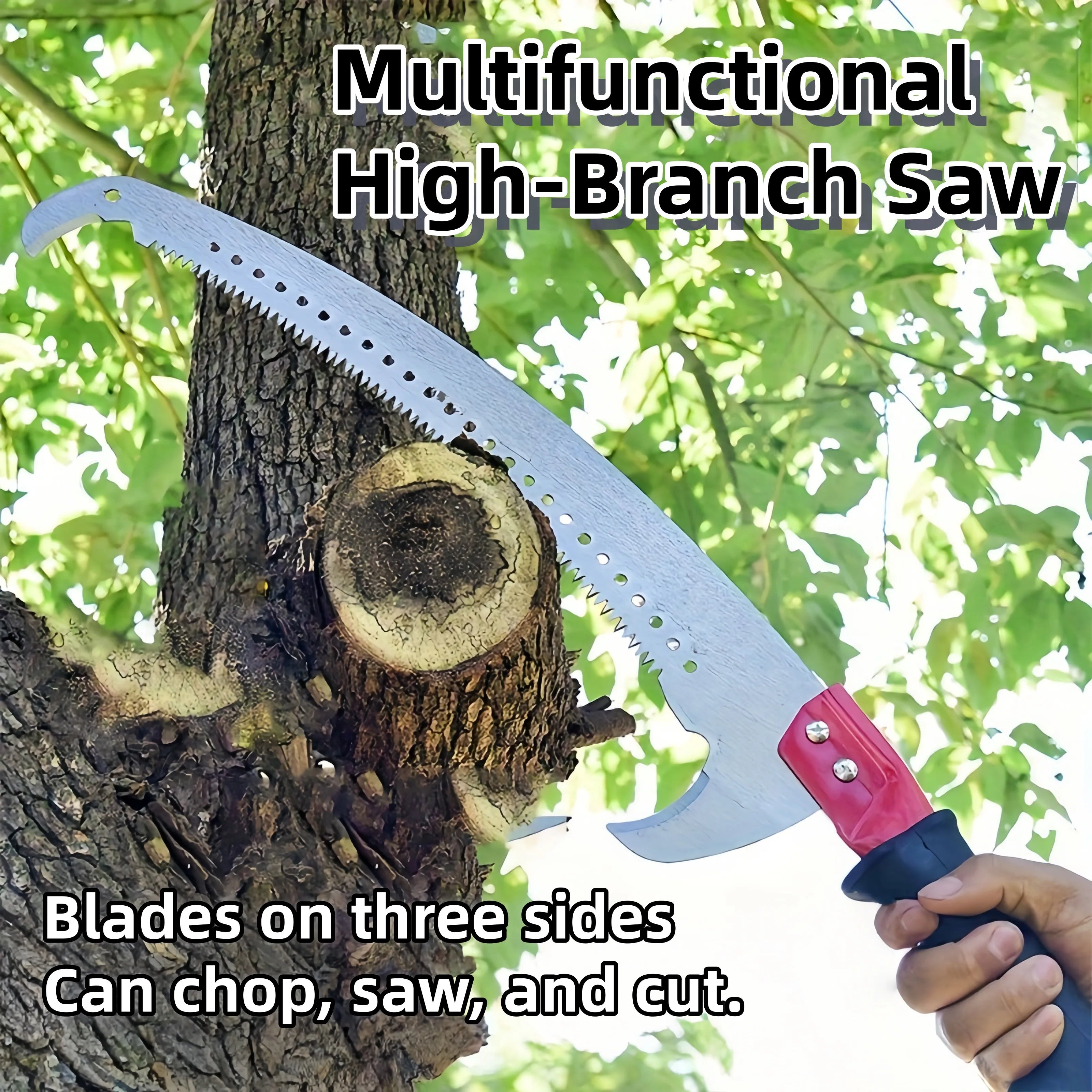 Telescopic Double-Hook Pruning Saw - Multi-functional Garden Tool