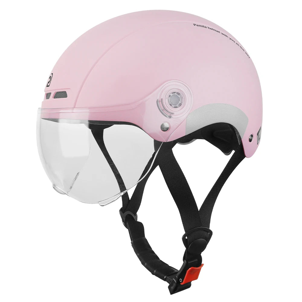PEMILA Cycling Helmet with Goggles, Ear Protection & Reflective Safety - Adult MTB Road E-Bike