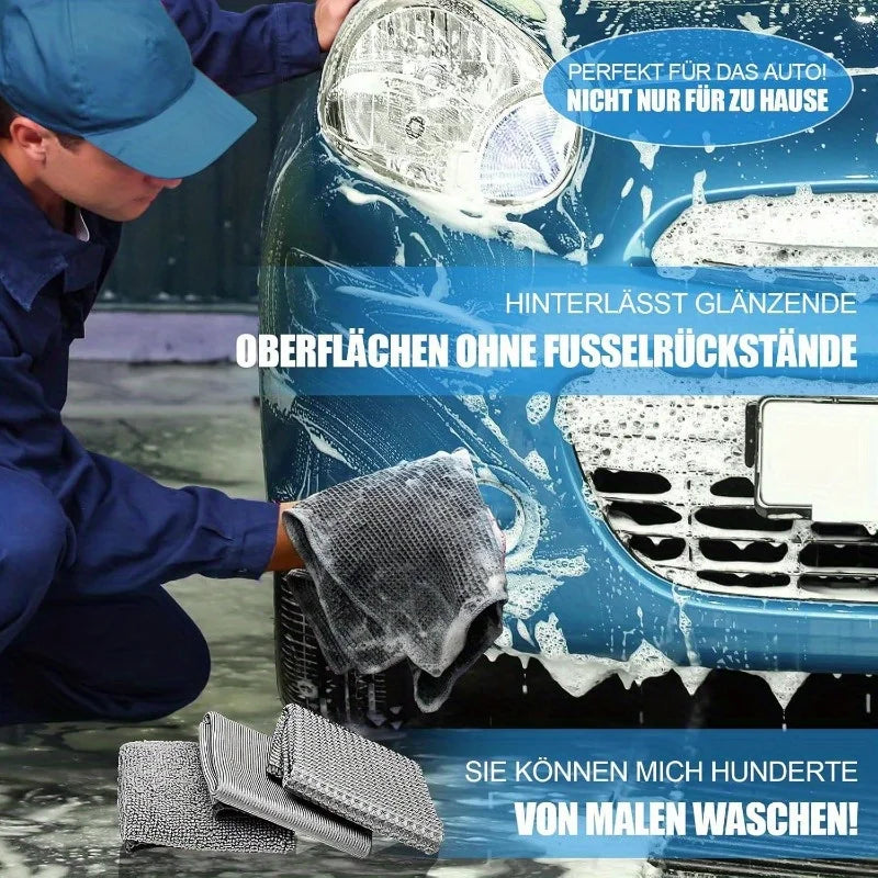 11pcs Car Cleaning Kit with Tire Brush & Microfiber Gloves
