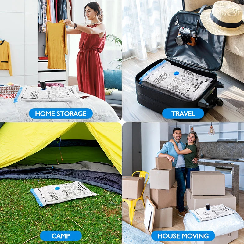 Cordless Electric Vacuum Pump for Travel & Home Storage | Rechargeable Air Compressor