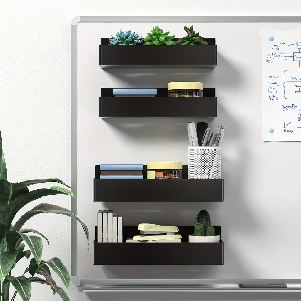Magnetic Storage Rack - No-Drill Wall Shelf for Kitchen & Bath