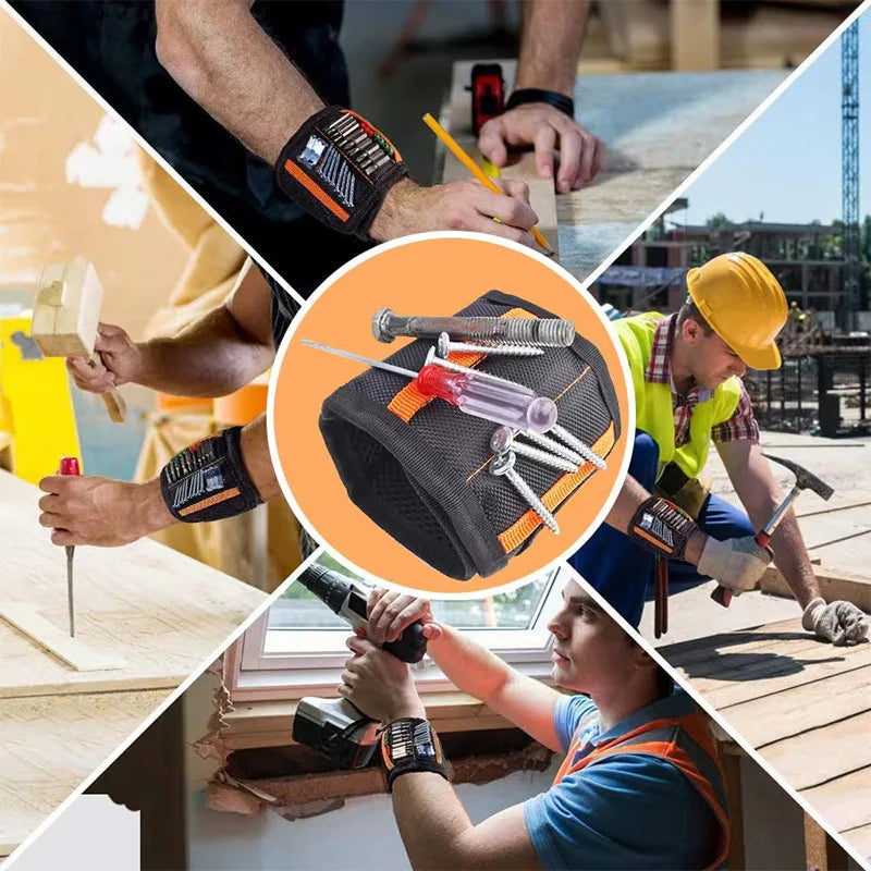 Magnetic Wristband Tool Holder - DIY Screws Nails Bits