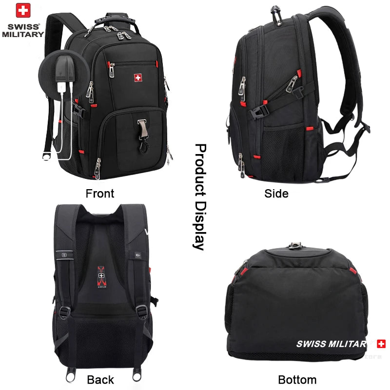 SWISS MILITARY Heavy-Duty Travel Backpack | Durable & Spacious