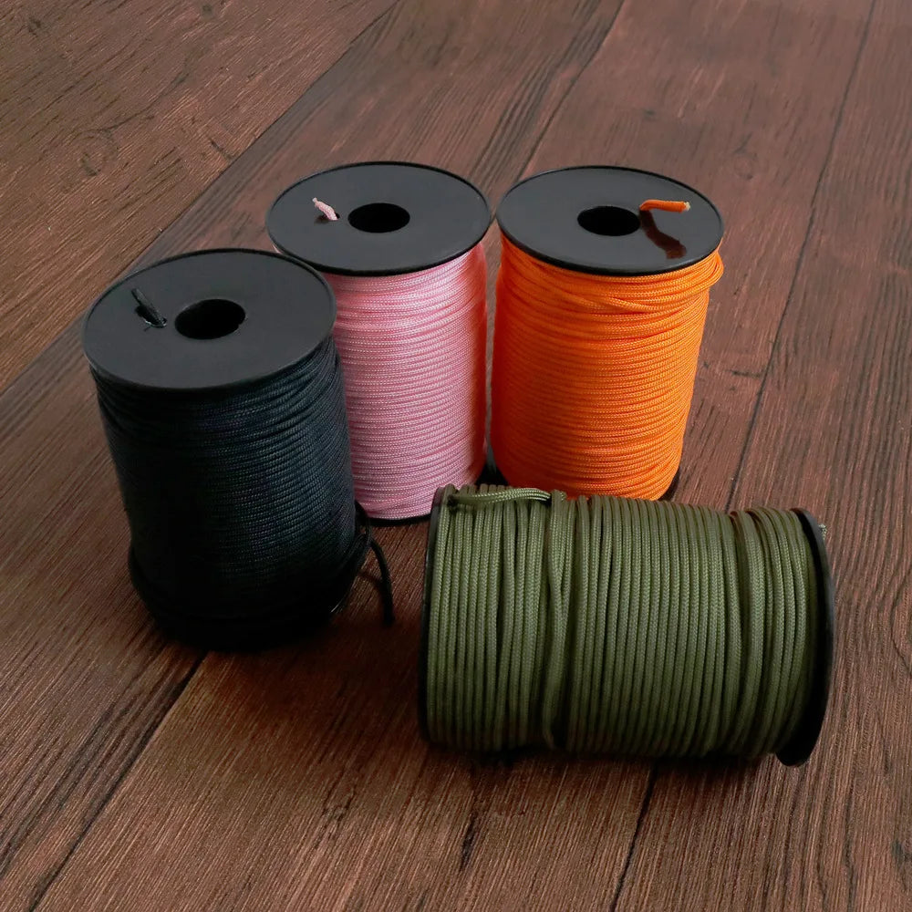 Vabena 100M 3mm 5-Core Paracord Survival Rope - Camping Tent Lanyard
