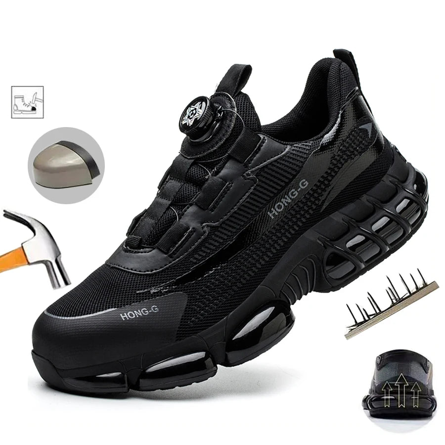 Manlegu Tough Safety Shoes - Ultimate Slip Resistance & Protection