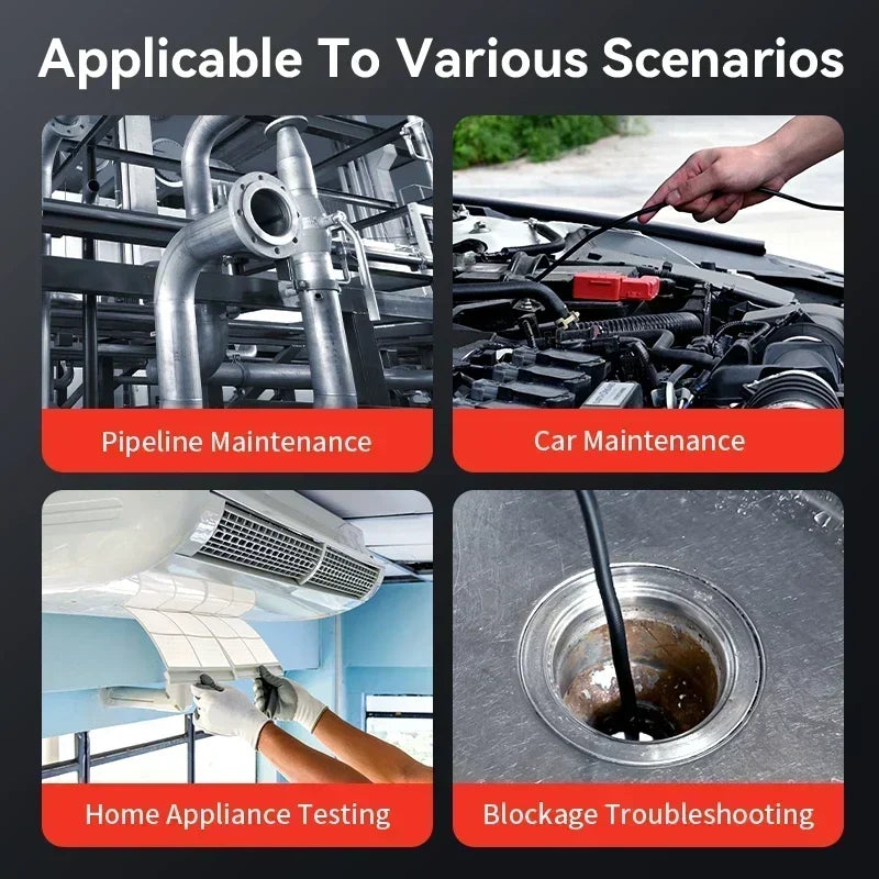 360° Articulating Borescope Endoscope Camera with Light for Android/iOS