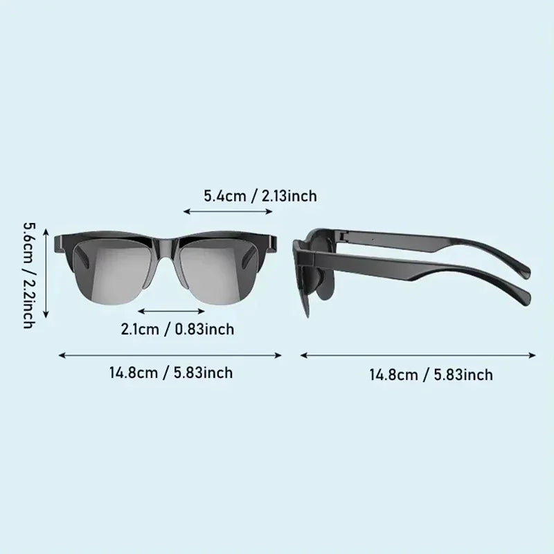 DIXSG Smart Sunglasses with Bluetooth Audio & Blue Light Protection