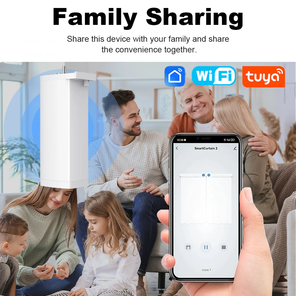 Silent Tuya Smart Curtain Motor | Automated Window Blinds