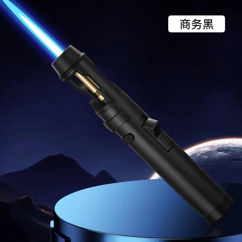 Powerful Metal Gas Lighter - Windproof Torch for Kitchen, BBQ & Cigars