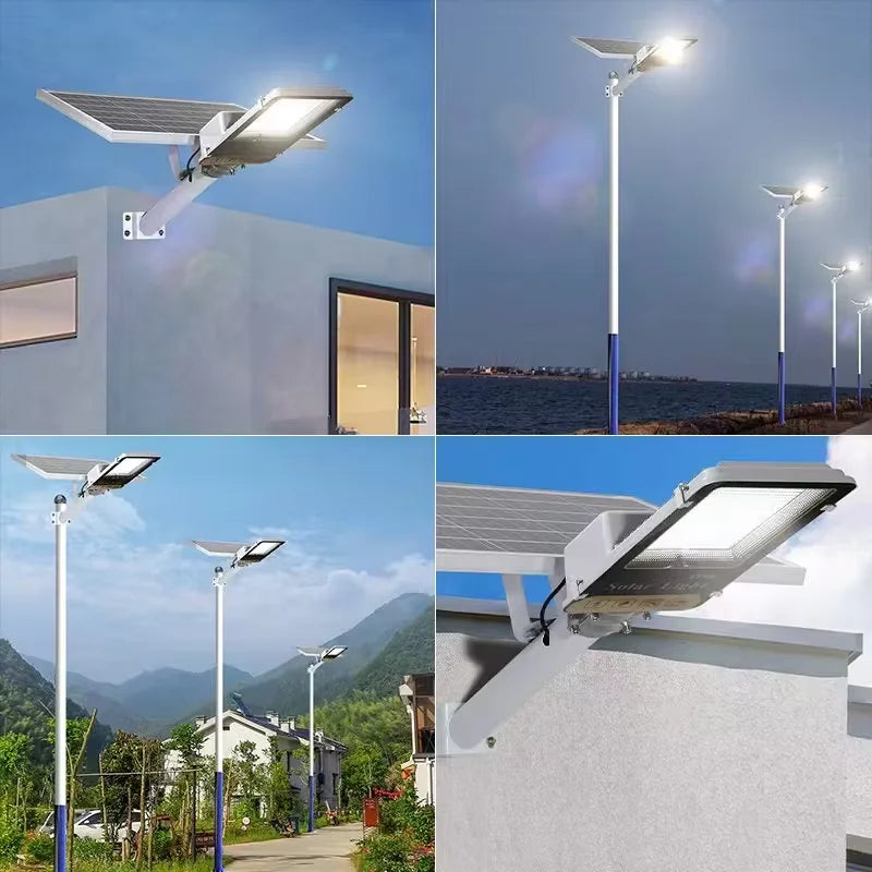 Vabena Aluminum 8000mAh Solar Street Light - Outdoor LED Wall Lamp