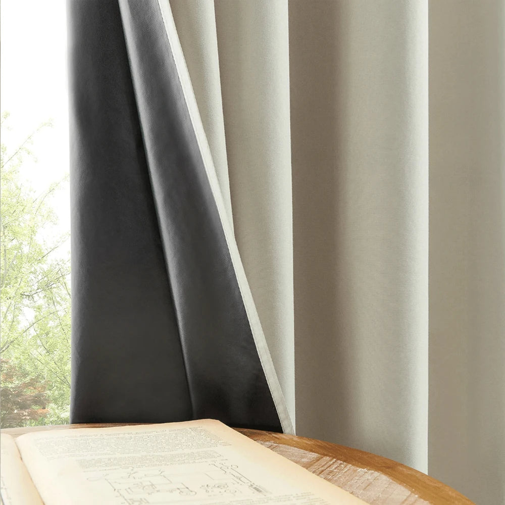 Modern Minimalist Blackout Curtain | Heat Insulating Bedroom Drape