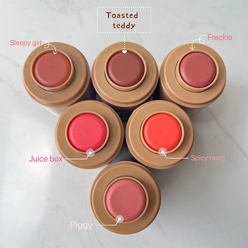 iPhone 16/17 Pro Max Makeup Phone Case: Blush, Lip Gloss & Lipstick Stick