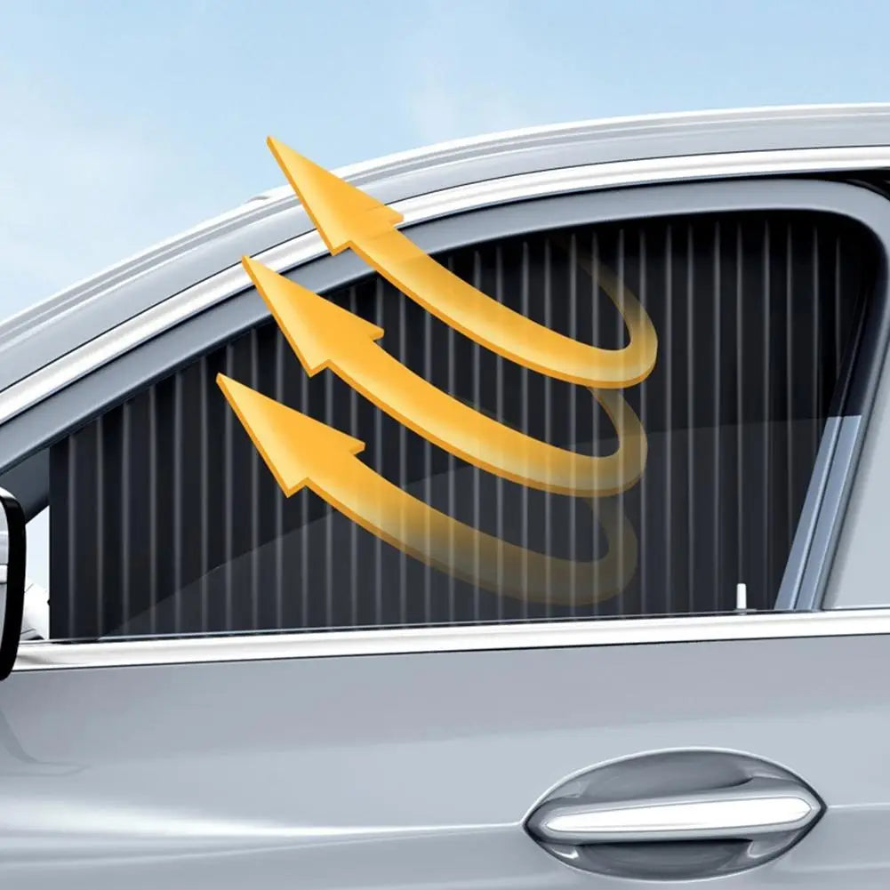 Car Window Sun Shade - Telescopic UV Heat Shield | 2/4 Pcs for Sedans & SUVs
