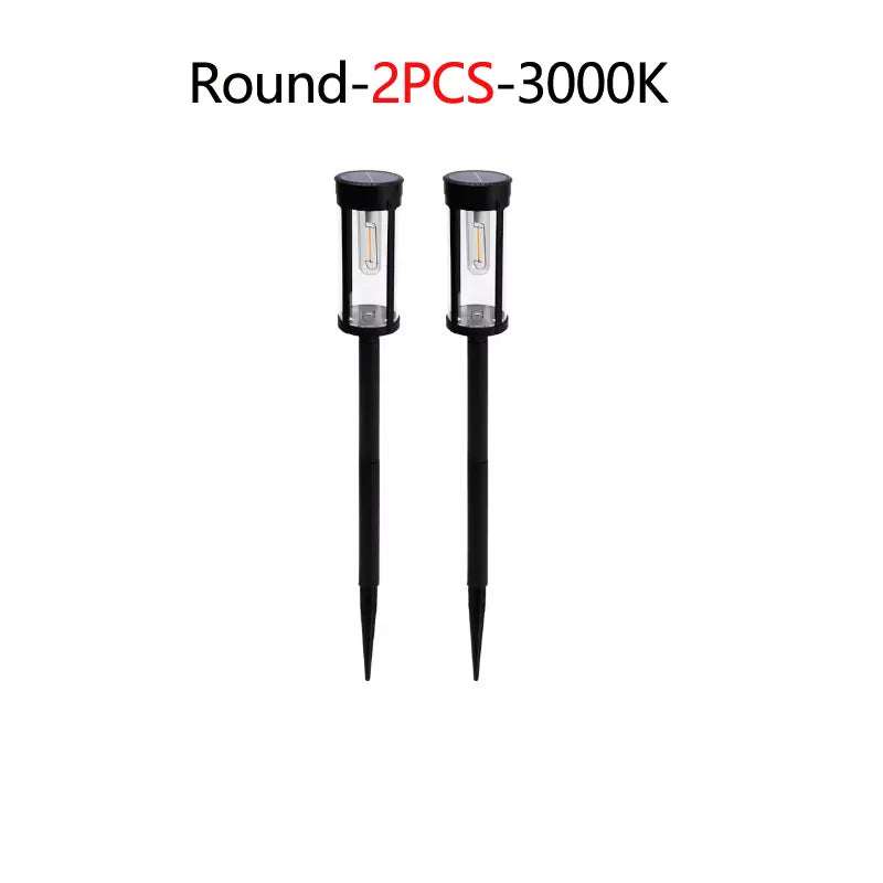 Retro Solar Pathway Lights | Warm Garden LED Decor