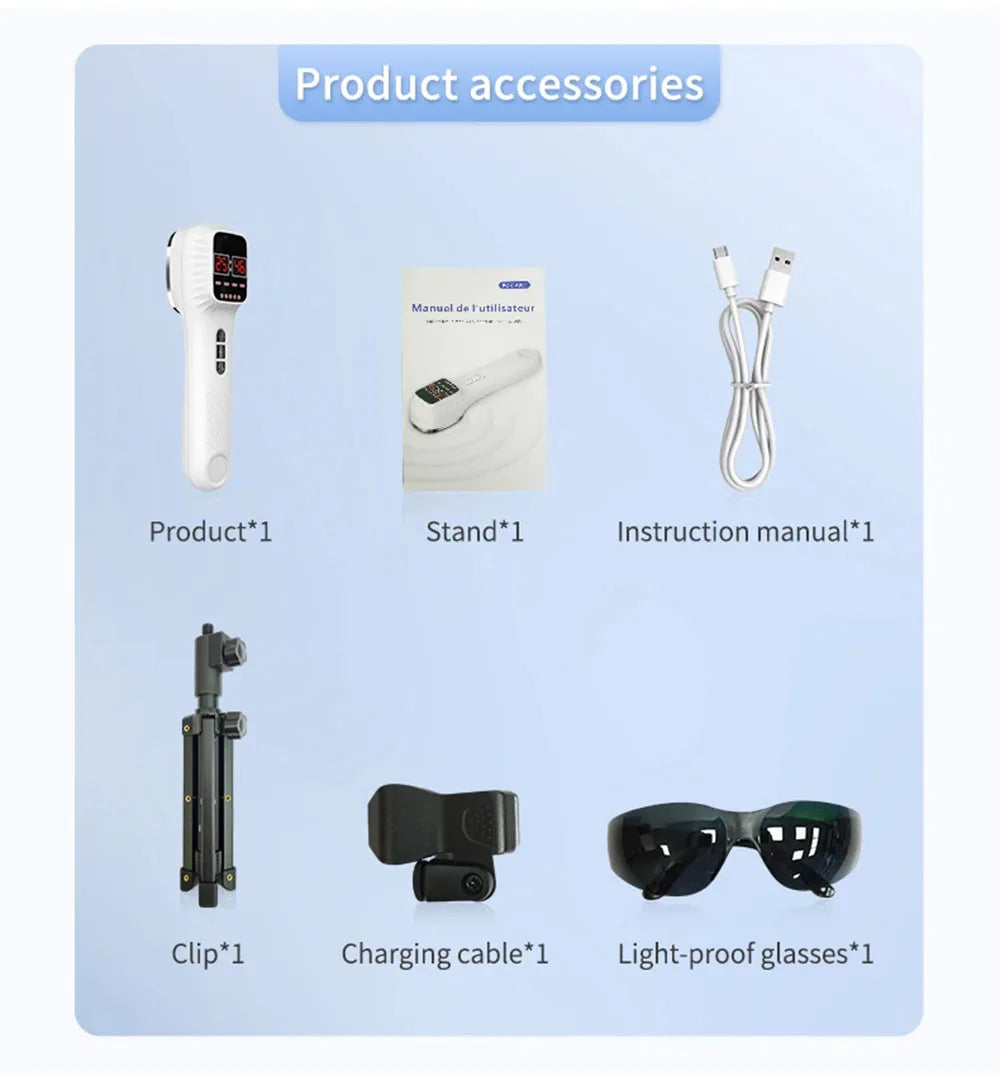 650nm+808nm Red Light Infrared Therapy Device for Skin Rejuvenation & Pain Relief