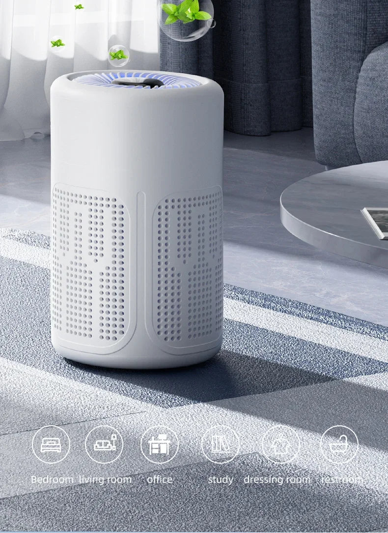 TINSOL Mini Air Purifier - HEPA Filter & Negative Ion Technology