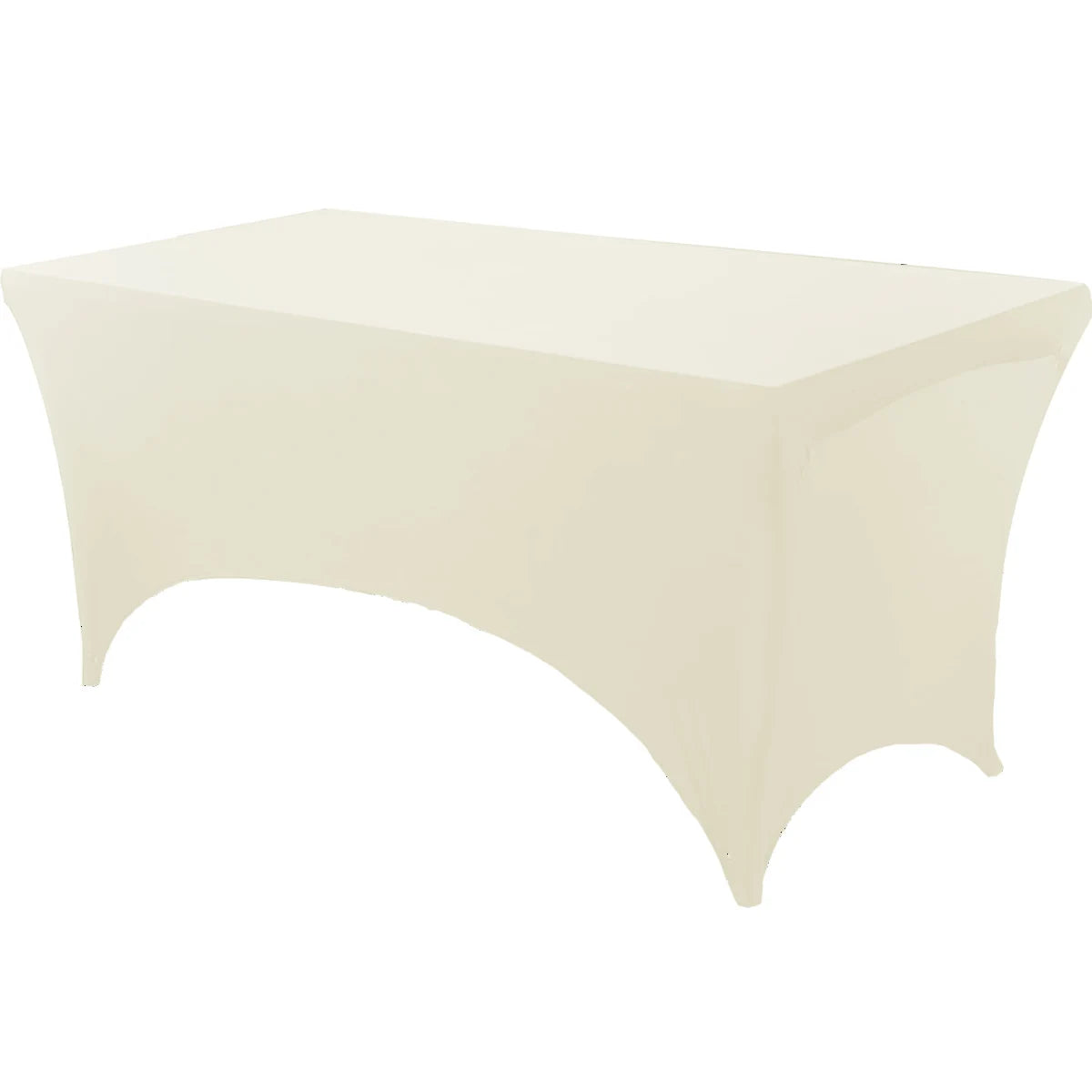 Spandex Tablecloth - Tight Fitted, Washable & Wrinkle Resistant Rectangular Table Cover for Events & Parties
