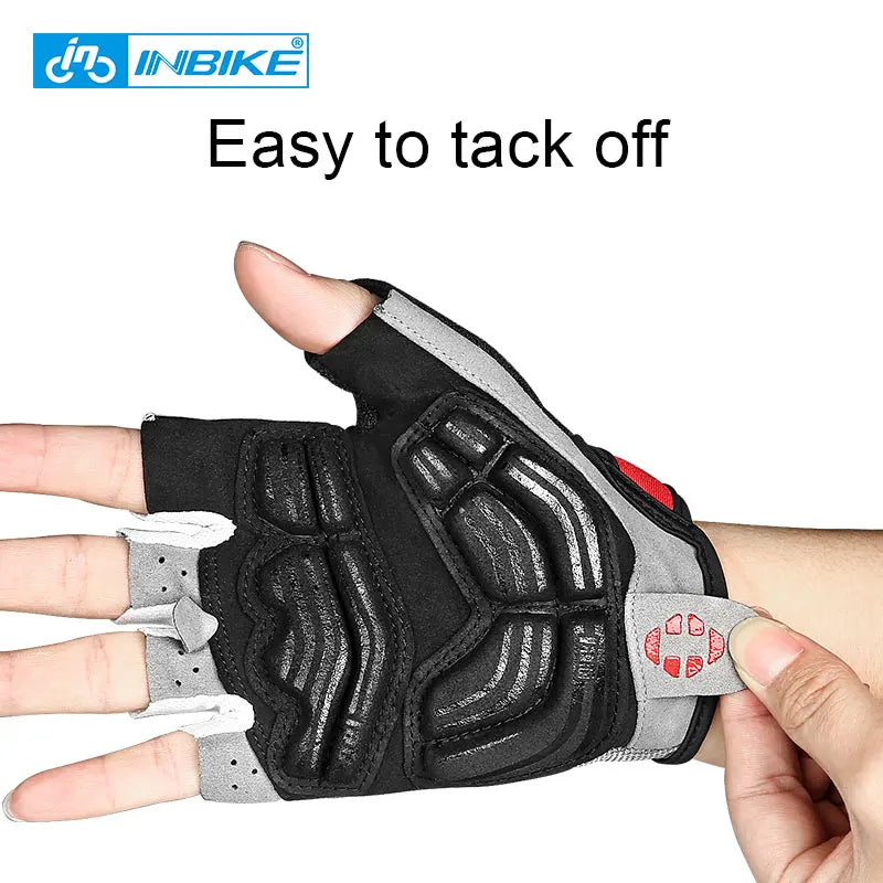 INBIKE Shockproof Gel Pad Cycling Gloves - Half Finger Summer Sport