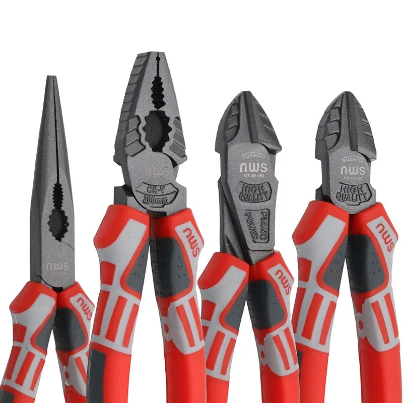 Cr-V Steel Wire Cutter Pliers - 6-8 Inch, Sharp, Professional & DIY Hand Tool