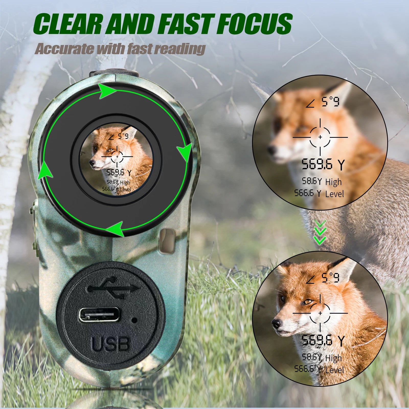 REVASRI Laser Hunting Rangefinder 1000M: Ultimate Precision Optics