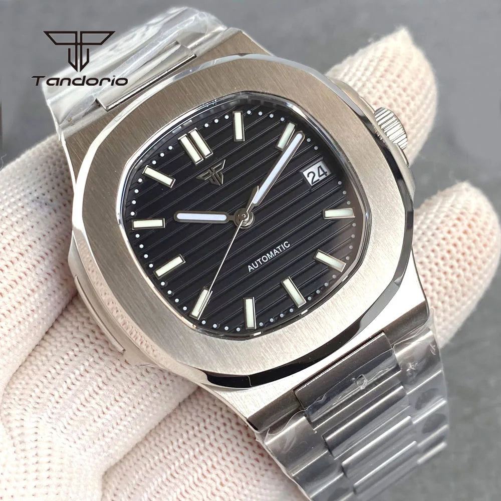 Tandorio Square Automatic Watch - Sapphire, Lume, NH35