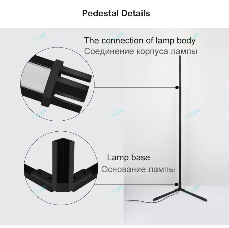 Smart RGBIC Nordic Floor Lamp | Tuya App Control & Gaming Mood Light