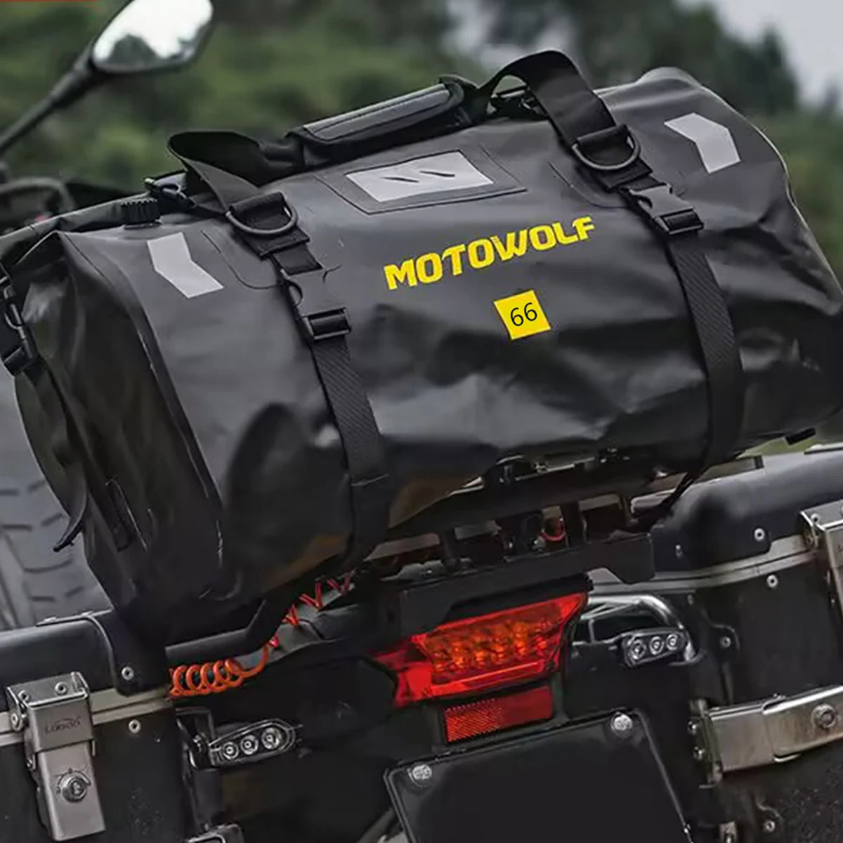Waterproof Motorcycle Tail Bag | Dry Roll Luggage | 20L, 40L, 66L