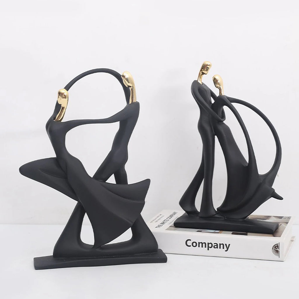 Scandinavian Abstract Dancer Sculpture - Modern Ballet Decor