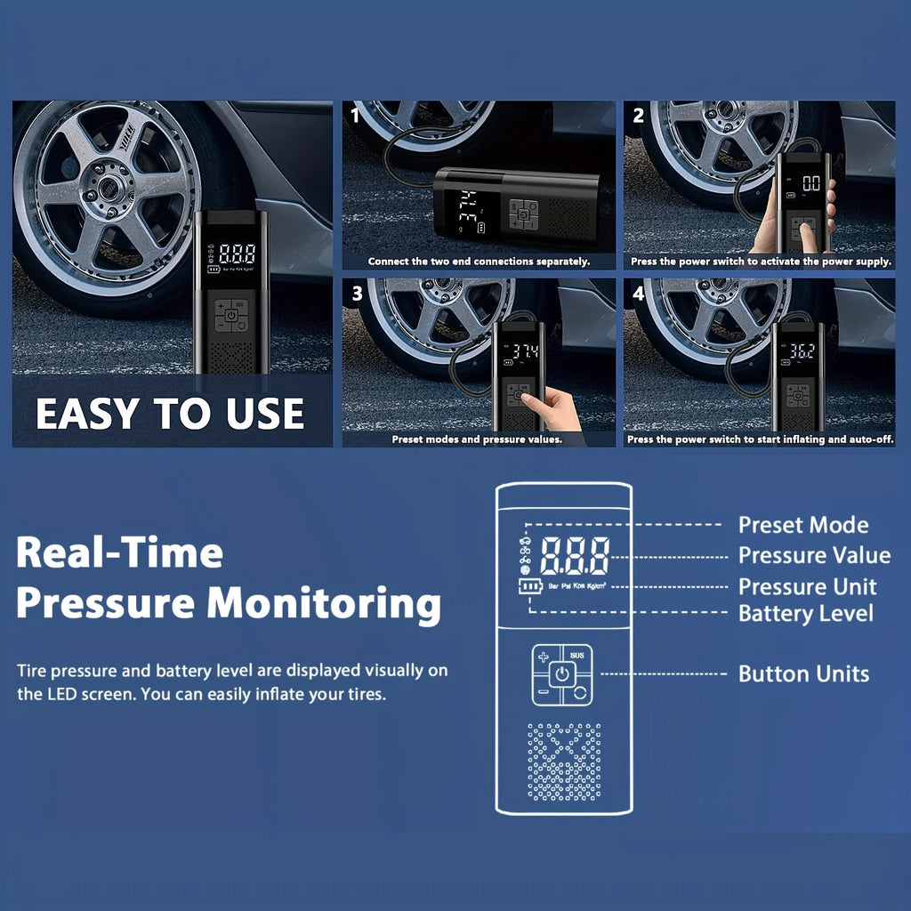 STSCELZ Professional 150PSI Cordless Tire Inflator