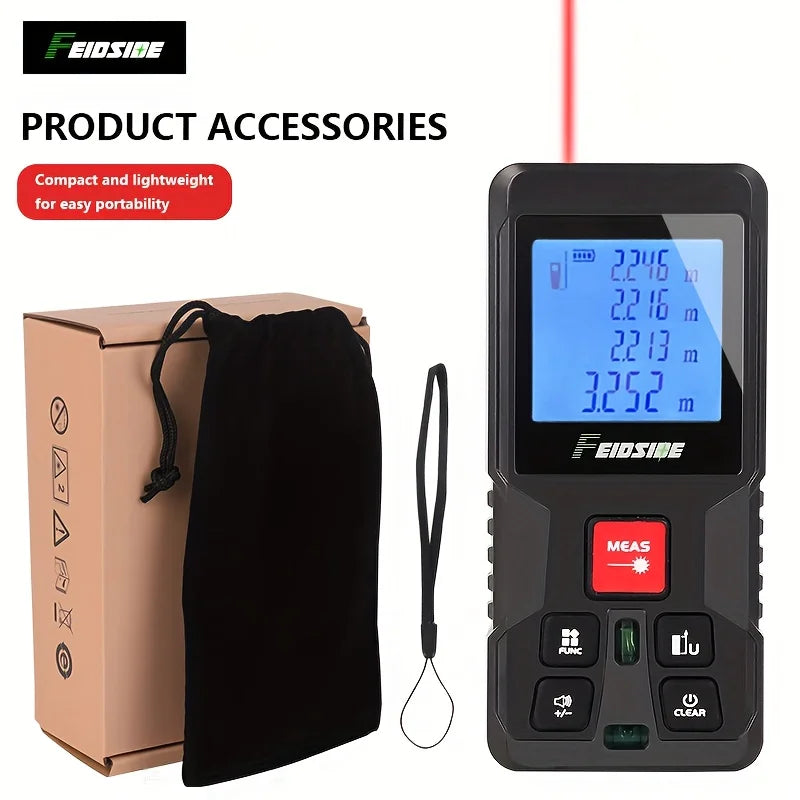 HILDA Laser Rangefinder | Digital Red/Green Light Distance Meter 50M-120M