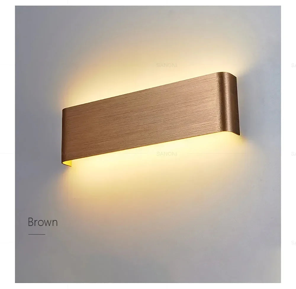 Modern LED Wall Lamp Sconce - Indoor Lighting Fixture for Bedside, Living Room, Stairs, Bathroom & Home Decor