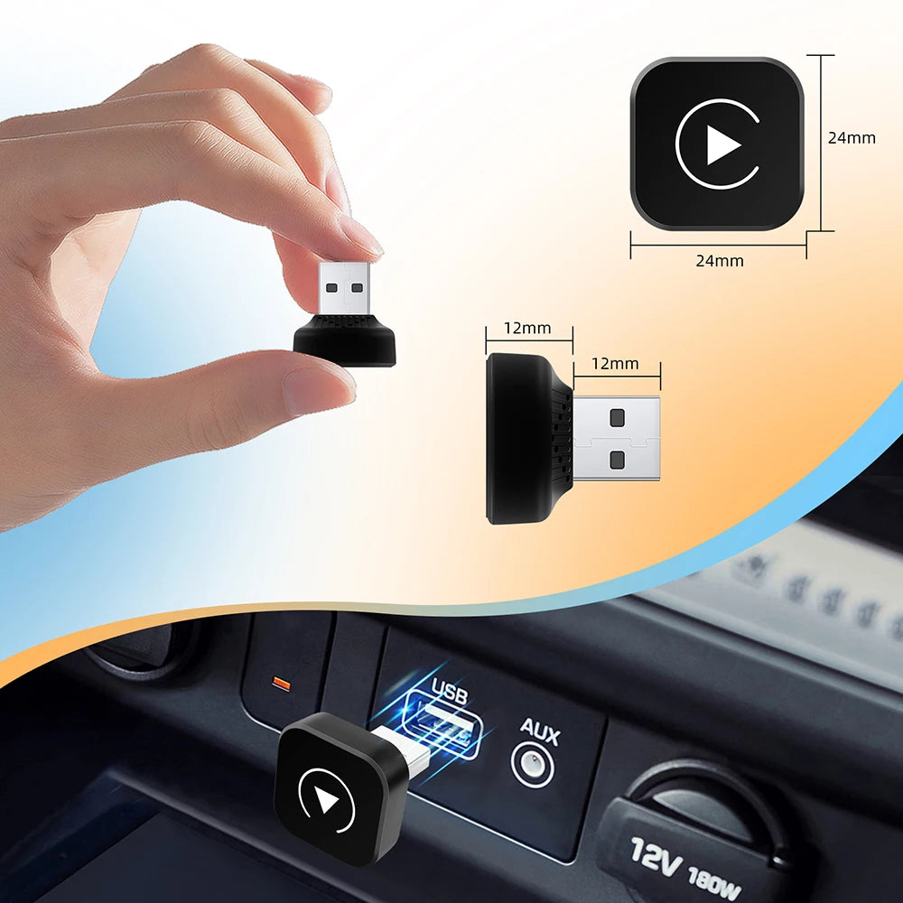 2in1 Wireless CarPlay & Android Auto Adapter | AI Smart Box for Cars